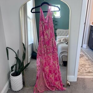 Maxi dress with slit